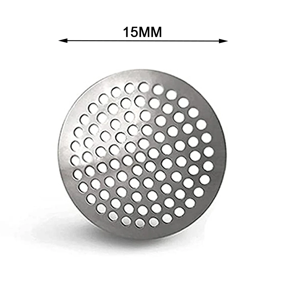 10pcs Small Etched Smoke Screen Strainer 304 Stainless Steel Pipe Filter Filtering Net Smoking Tobacco Accessories