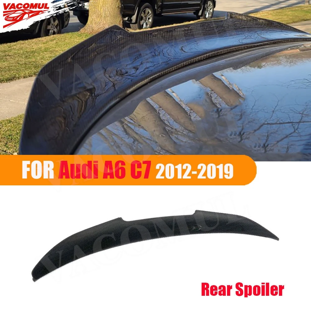 

Задний спойлер VACOMYL из углеродного волокна для Audi A6 C7 S6 2012-2019, задний спойлер багажника, крылья, комплект кузова для стайлинга автомобиля, автозапчасти, аксессуары