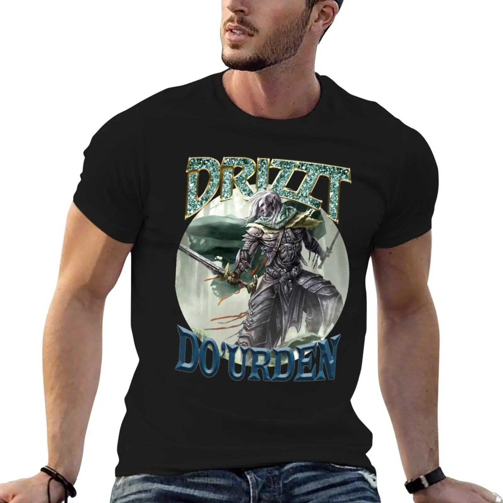 

man T-Shirt for Cover Rap t man shirt Do&x27;Urden shirts cotton Drizzt printed Album t