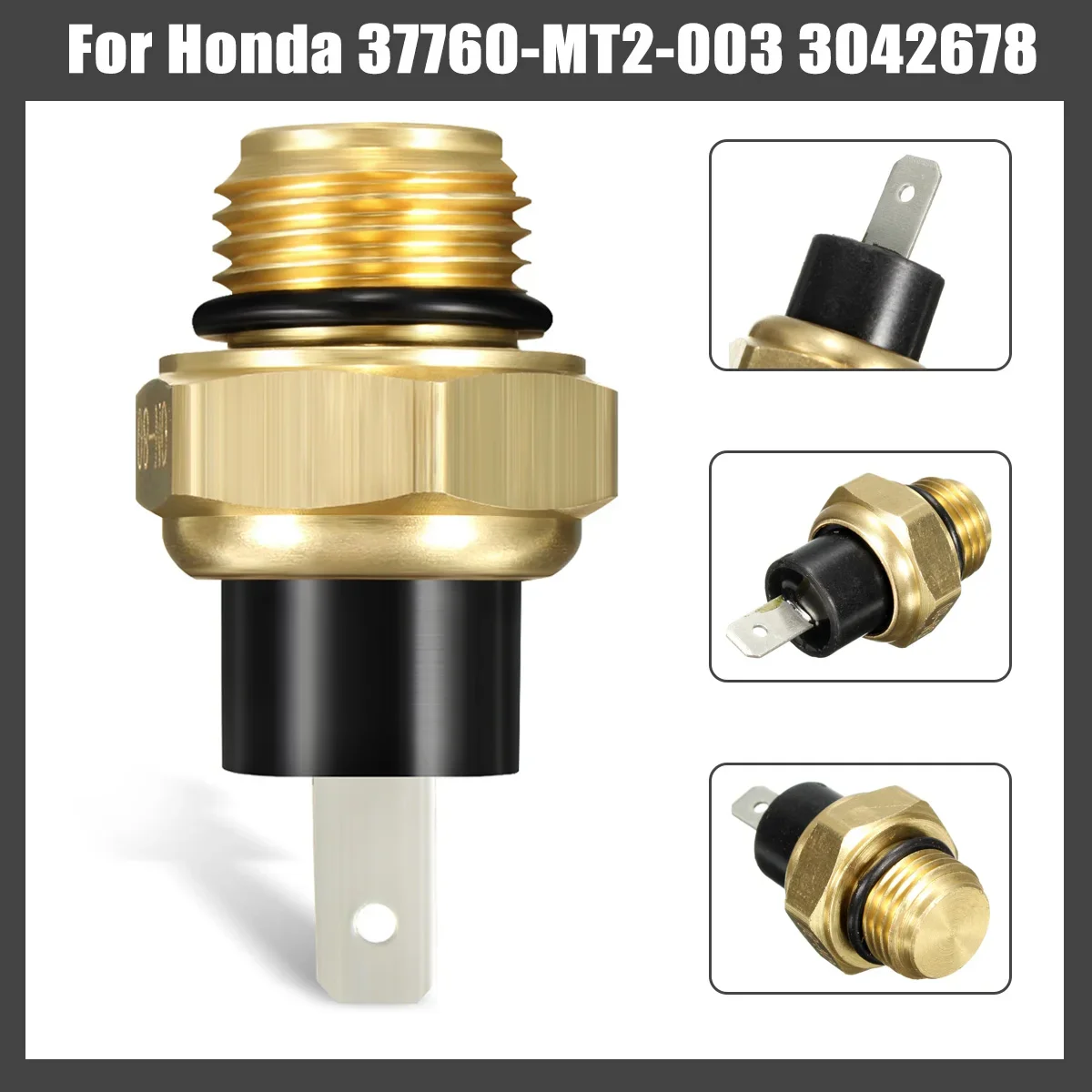 Motorcycle Engine Parts Coolant Radiator Fan Thermo Sensor Switch Water Temperature Sensor For Honda 37760-MT2-003 3042678