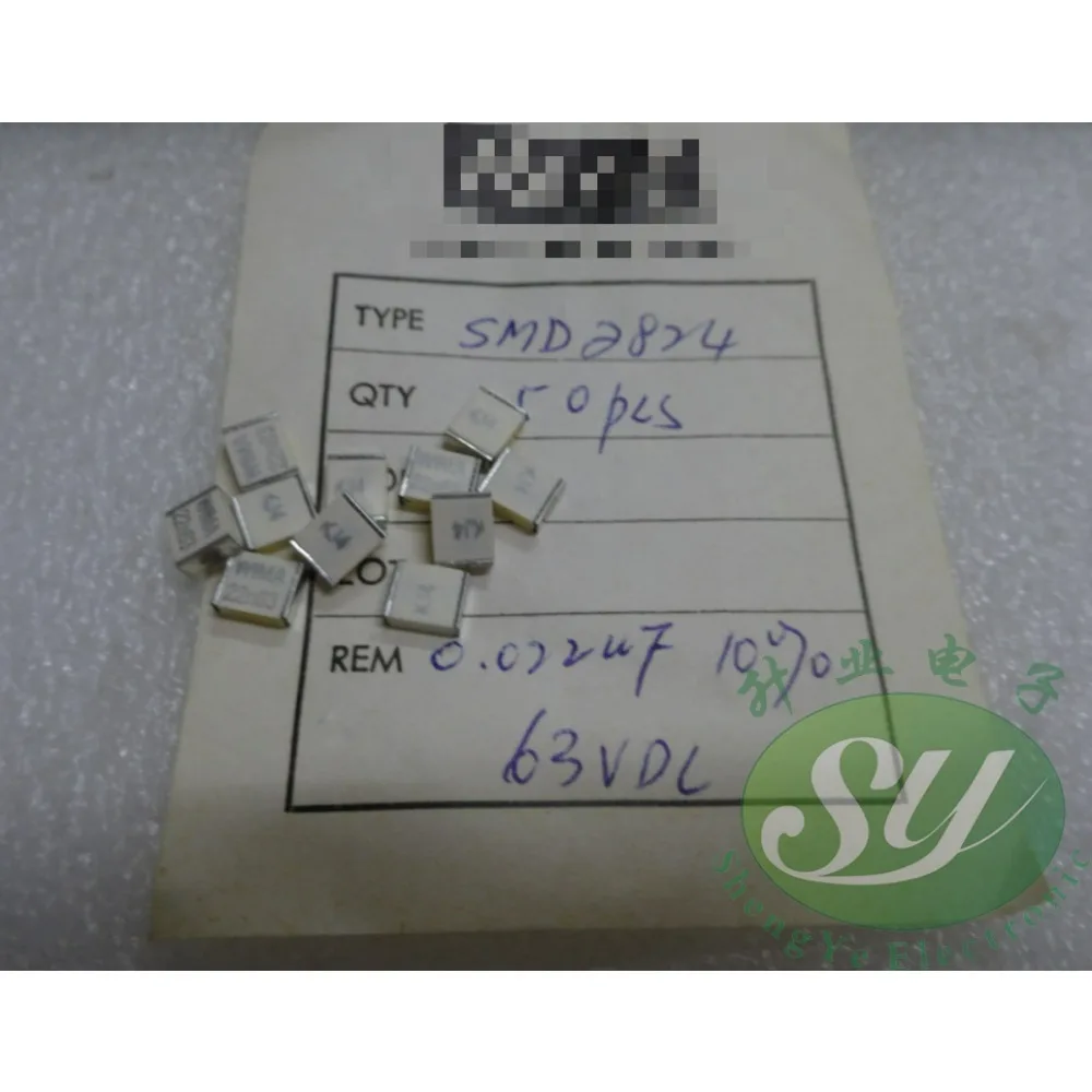 

5PCS SMD2824 0.022uF/63V 22nF 223 brand new SMD film capacitor