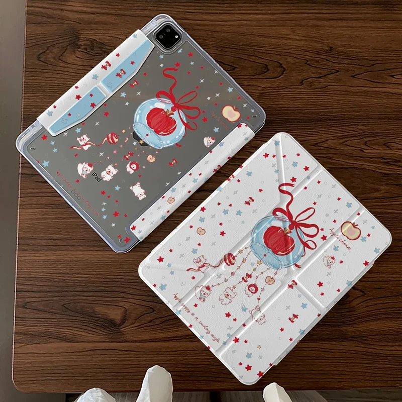 

Чехол Cute Chime Dog Star Y-Fold Buckle для iPad 11/Air 7/6/5/10.9” и Mini 7 - противоударный чехол с отделением для карандаша и акриловой задней панелью