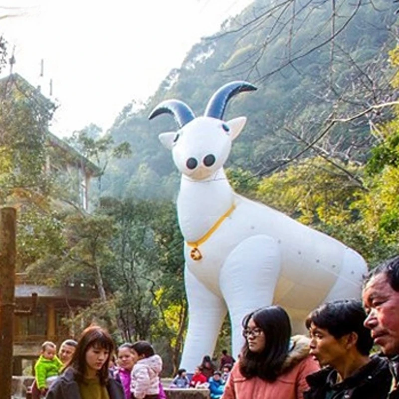 inflatable ram model  Large simulation white inflatable goat sheep for sale customized advertising