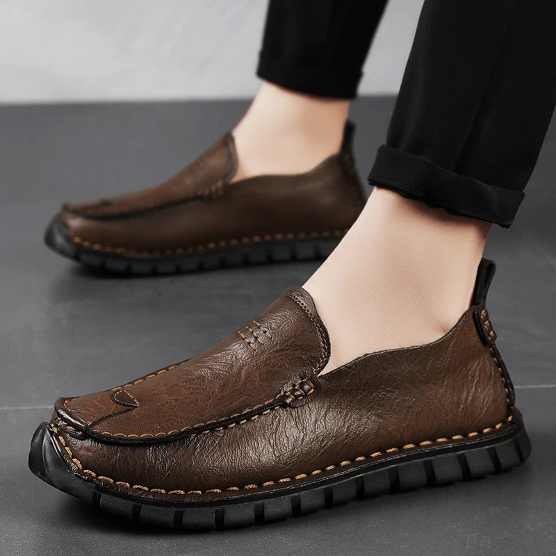 Official Website Hot Selling Men's Loafers High-quality Handmade Soles Oxford Shoes Comfortable Men's Leather Casual Shoes