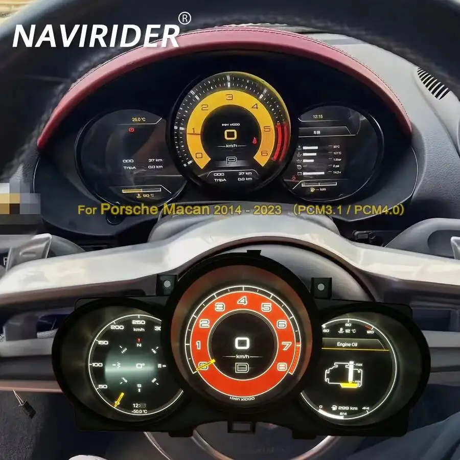 For Porsche Boxster 718 2016-2023 New Upgrade LCD Car Digital Cluster Instrument CockPit Speedmeter Dashboard Meter HD Screen