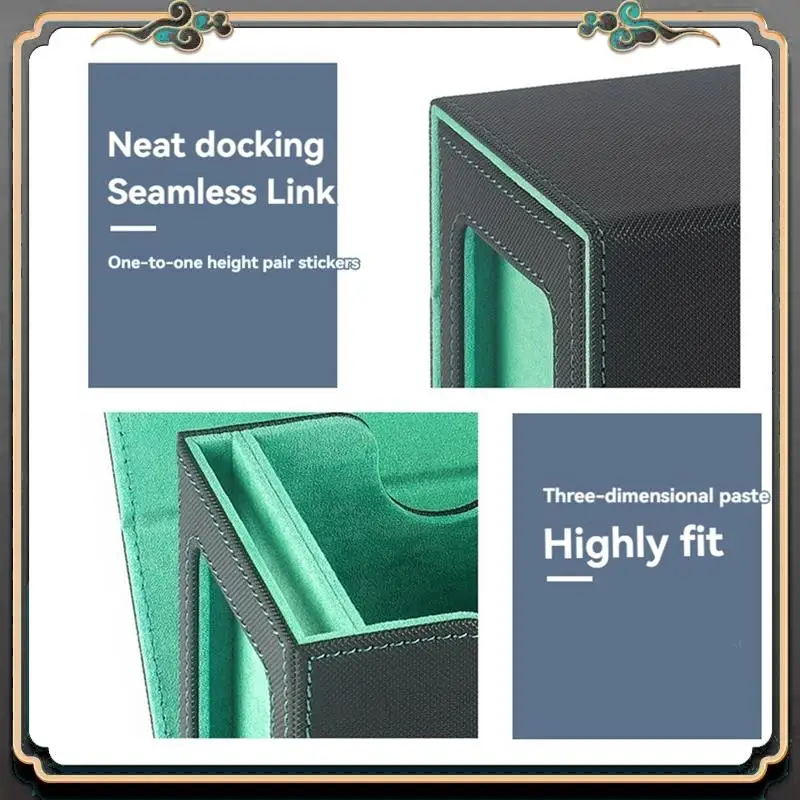 

Premium Portable Game Magnetic Card Storage Box, Drawer Storage Box With Viewing Window,Card Holder For Magic Game Cards