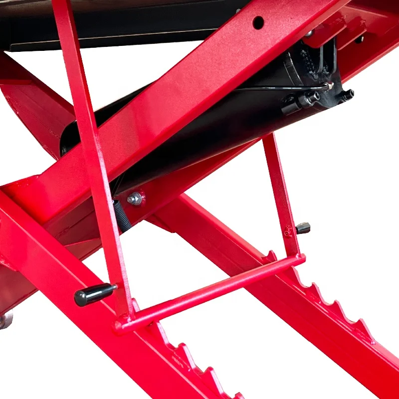 Pneumatic Hydraulic Motorcycle Scissor Lift / 800 Kg Lifting Capacity Motorbike Scissor Lift / Motorbike Lifter