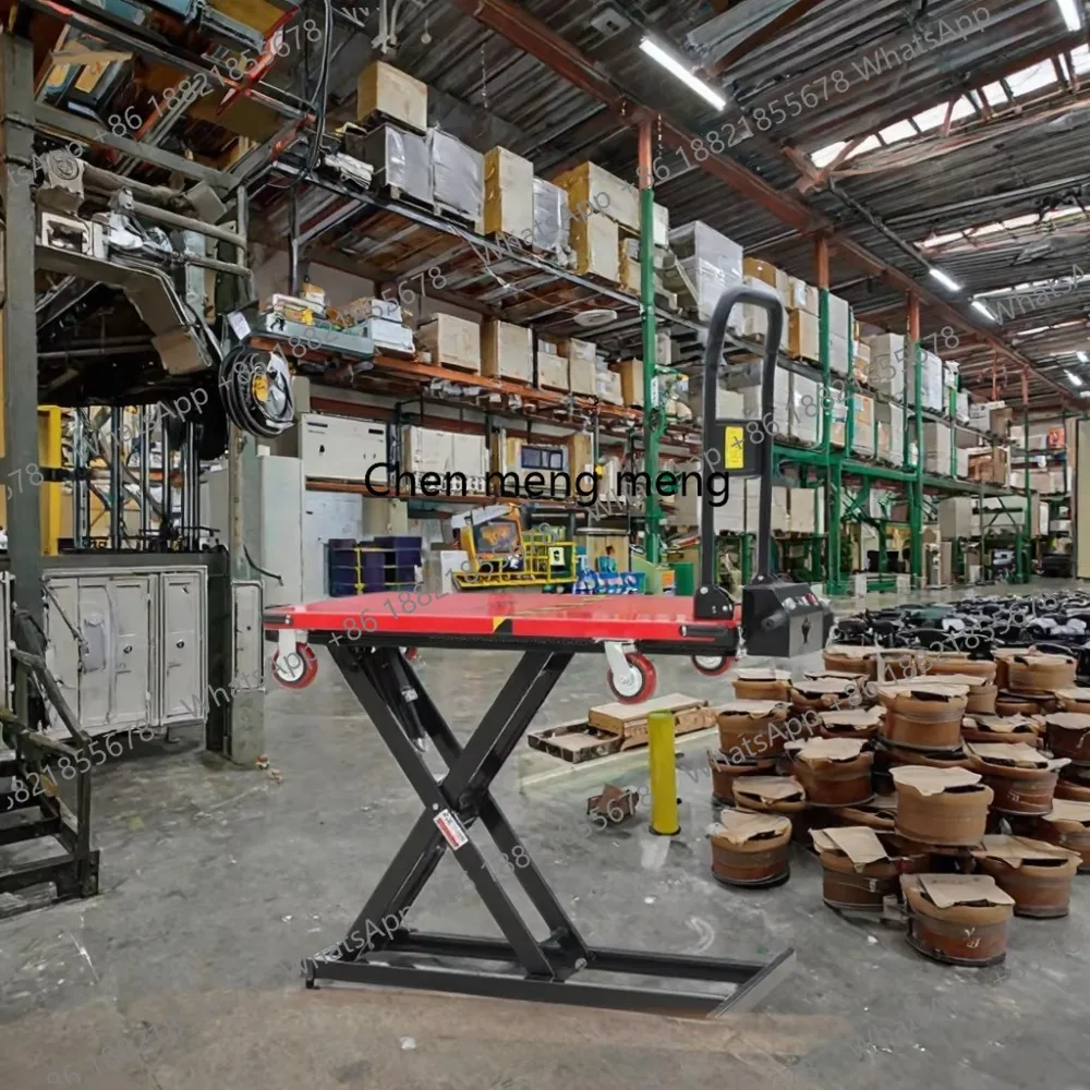 Hydraulic Four-Wheel Industrial Tool Storage Platform Lift Truck Electric Scissor Lifts Shopping Cargo Van Loading Unloading