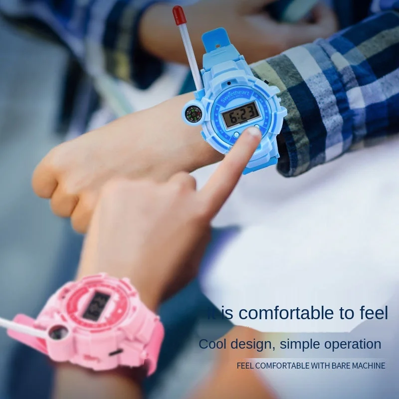 New Mini Watch Walkie-Talkie Toy Children Cell Mobile Phone Outdoor Wireless Conversation Electronic Watch Toy Birthday Gifts