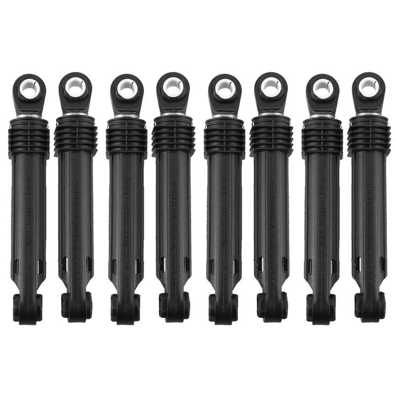 8 Pcs 100N for Washing Machine Washer Front Load Part Black Plastic Shell Accessories