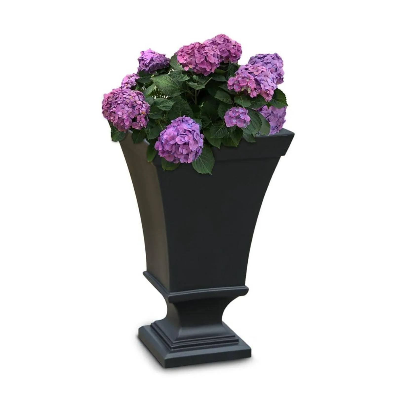 US 25 in. Tall Self-Watering White Polyethylene Urn Planter