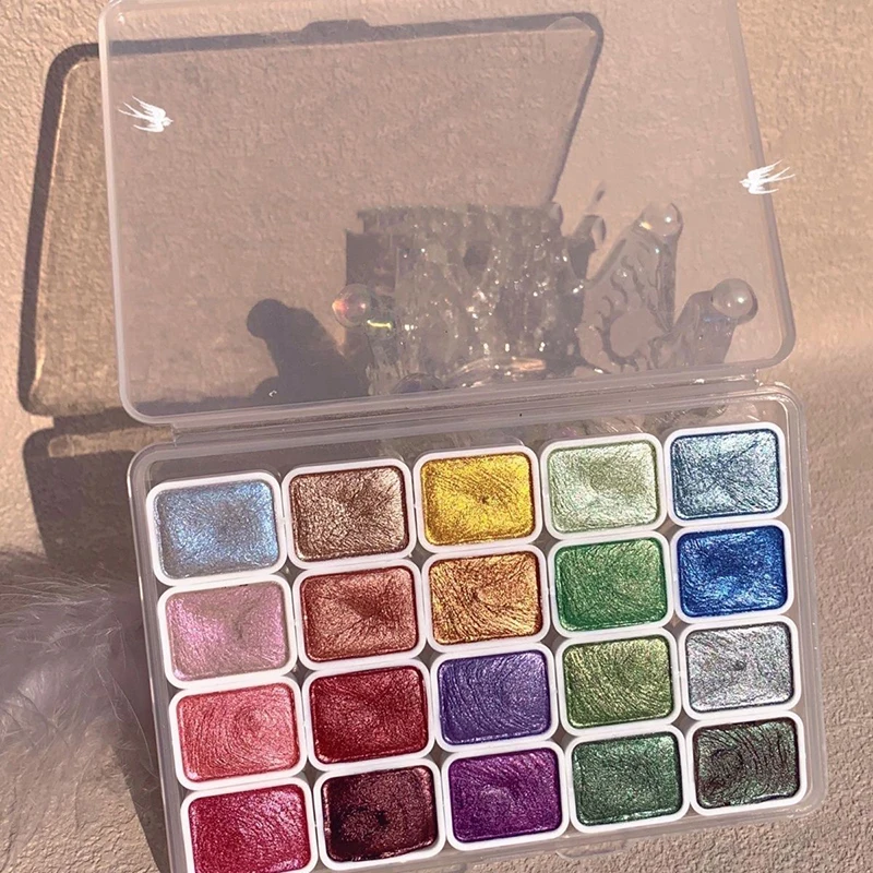 20-Colors Macaron Oil Painting Nail Polish Patting Glue Smudge Canned High Saturation Popular Semi-Solid Nail Polish-Ma Ka Long