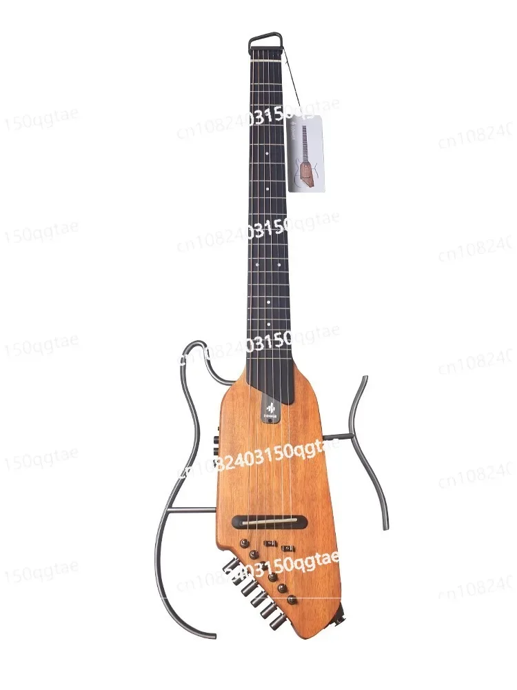 Introduction To Silent Folk Guitar Travel Portable Headless Wooden Guitar