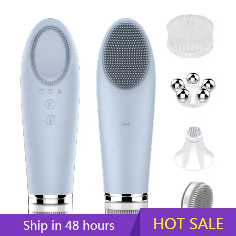 YTYIN فرشاة تنظيف الوجه الكهربائية سونيك منظف الوجه سبا بالموجات فوق الصوتية فرشاة تنظيف الوجه للتنظيف العميق