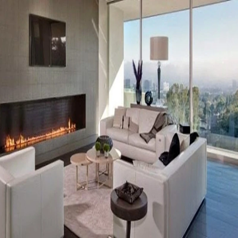 

Умный биоэтаноловый камин Tuya WiFi, электрический умный дымоход с дистанционным управлением, вставка для биотопливного каминного обогревателя