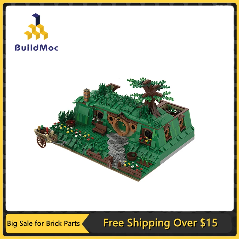 MOC Country Life Place Bag End Elf House Building Block Toy Classic Movie DIY Home Scene Building Model Children's Gift  Toys