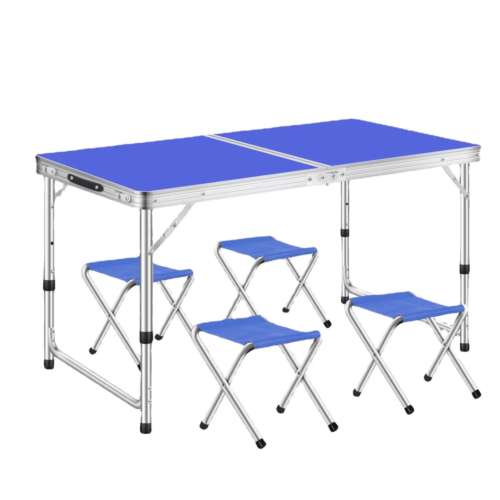 Aluminum Alloy Folding Table Outdoor Household Camping Folding Computer Desks and Chairs Camping Stall Small Table