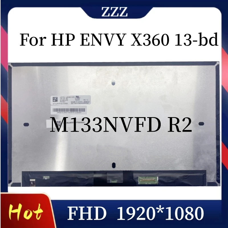 

M133NVFD R2 13.3'' Laptop LCD Screen For HP ENVY X360 13-bd P/N: L62080-ND2 No-Frame