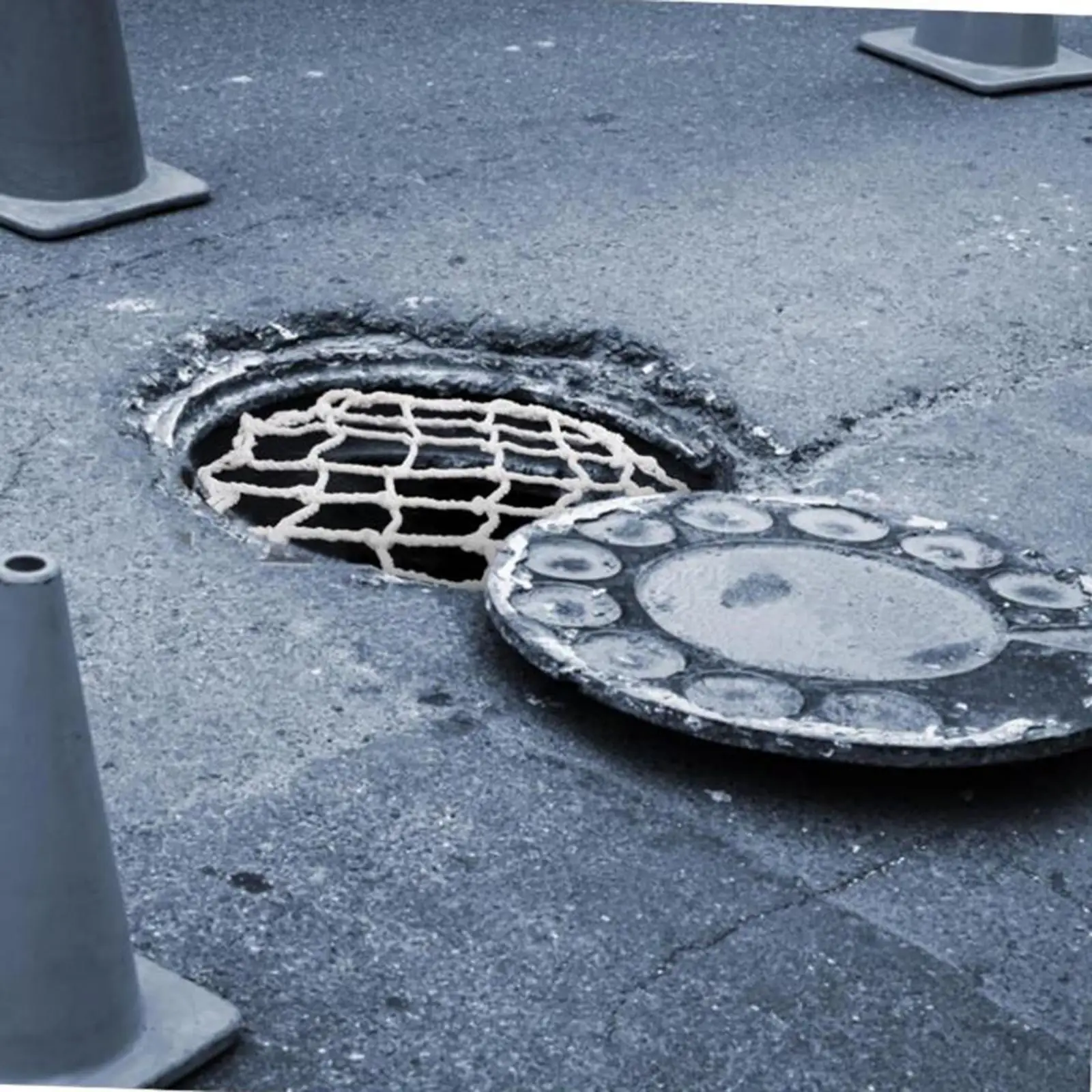 Manhole Cover Net Easy Clean Reusable Heavy Duty Garden Mesh Protective Net