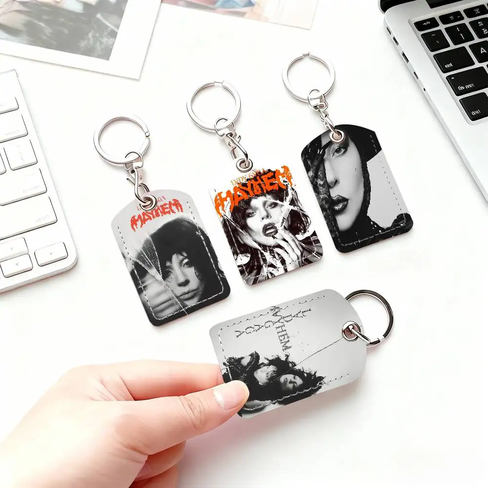 Singer L-Lady Gaga Card Holder Suitable For Bank Access Library  Parking Bus Subway And Keychain