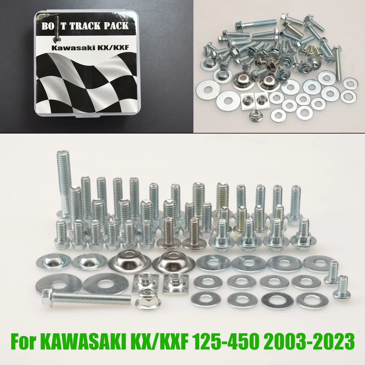 

For KAWASAKI KX KXF 125 250 350 450 2003 2004 2005 2006 2007-2023 Fairing Fender Screw Bolt Kit Set Motorcycle Parts