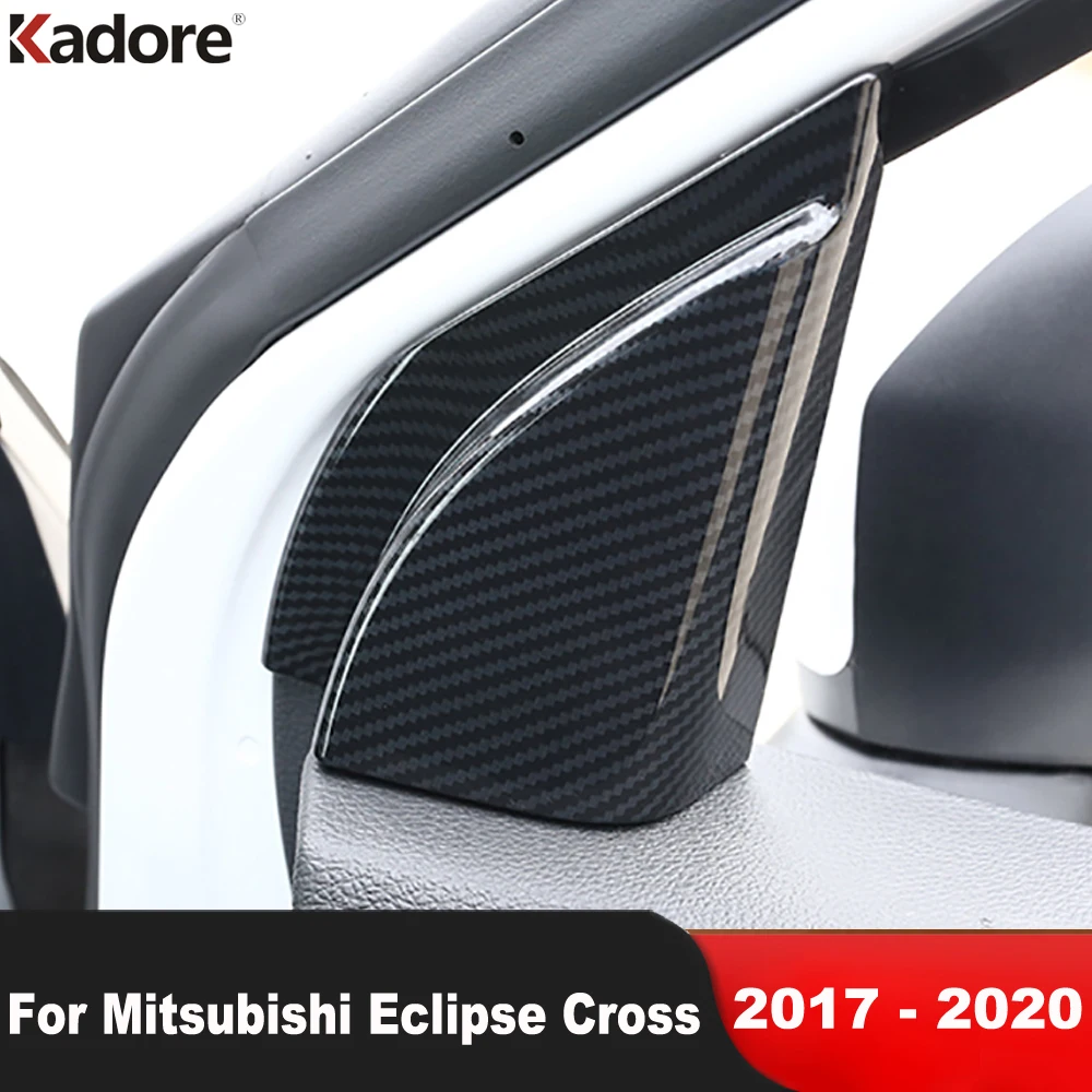 

Car Front Inner Door A Pillar Triangle Cover Trim For Mitsubishi Eclipse Cross 2017-2019 2020 Carbon Fiber Interior Accessories