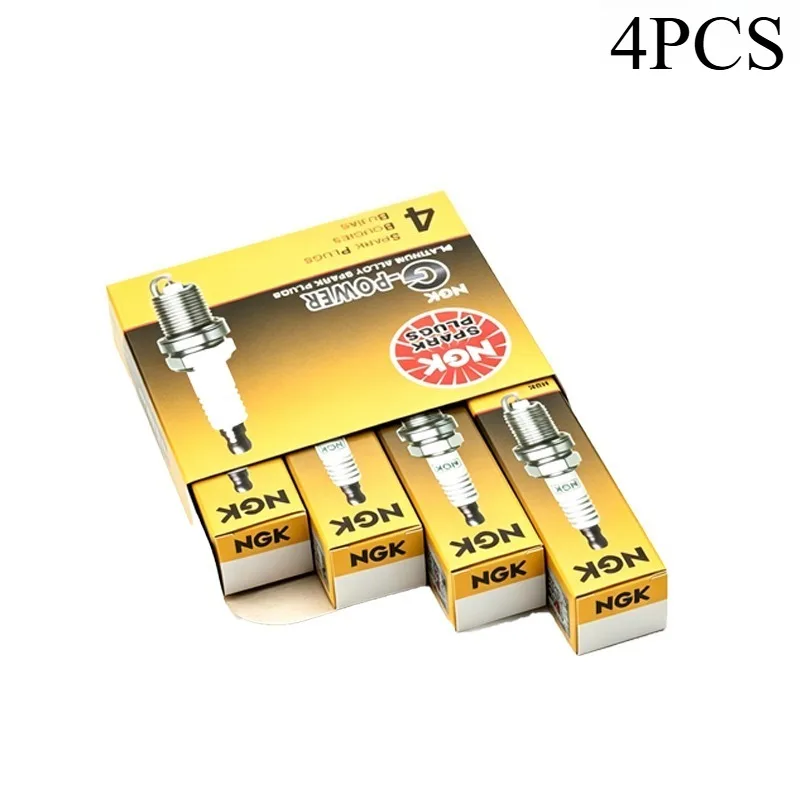 NGK BKR5EGP Platinum Spark Plug 4PCS Fit Elantra Tucson BYD F3 Smooth Idling Stable Power Output Parts