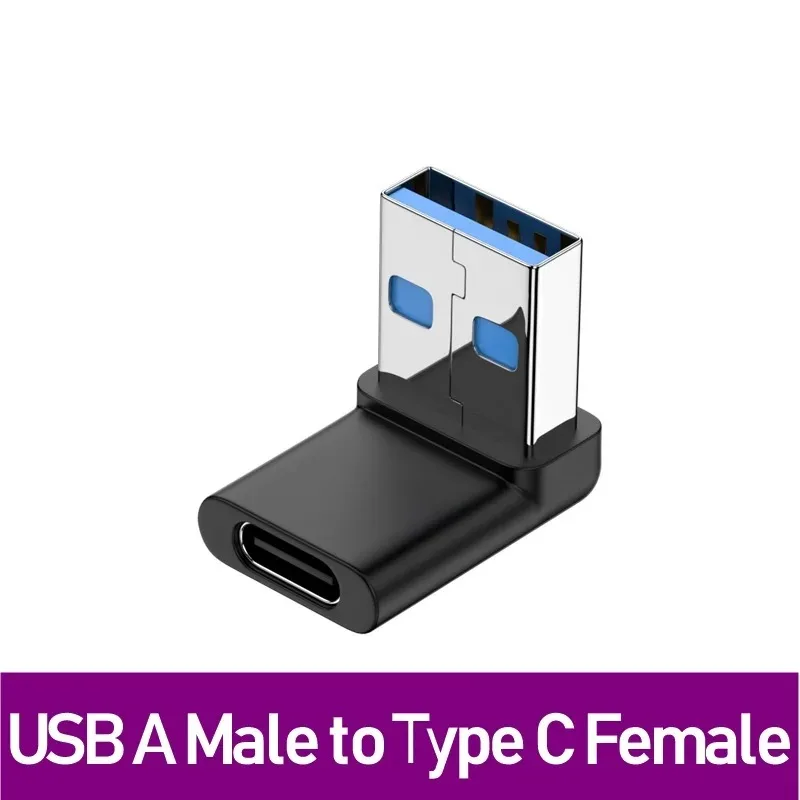 NNBILI Universal USB3.2 OTG Typ C Adapter USBC Stecker auf USB-A Stecker Buchse Konverter für MacBook Huawei Samsung Xiaomi Stecker