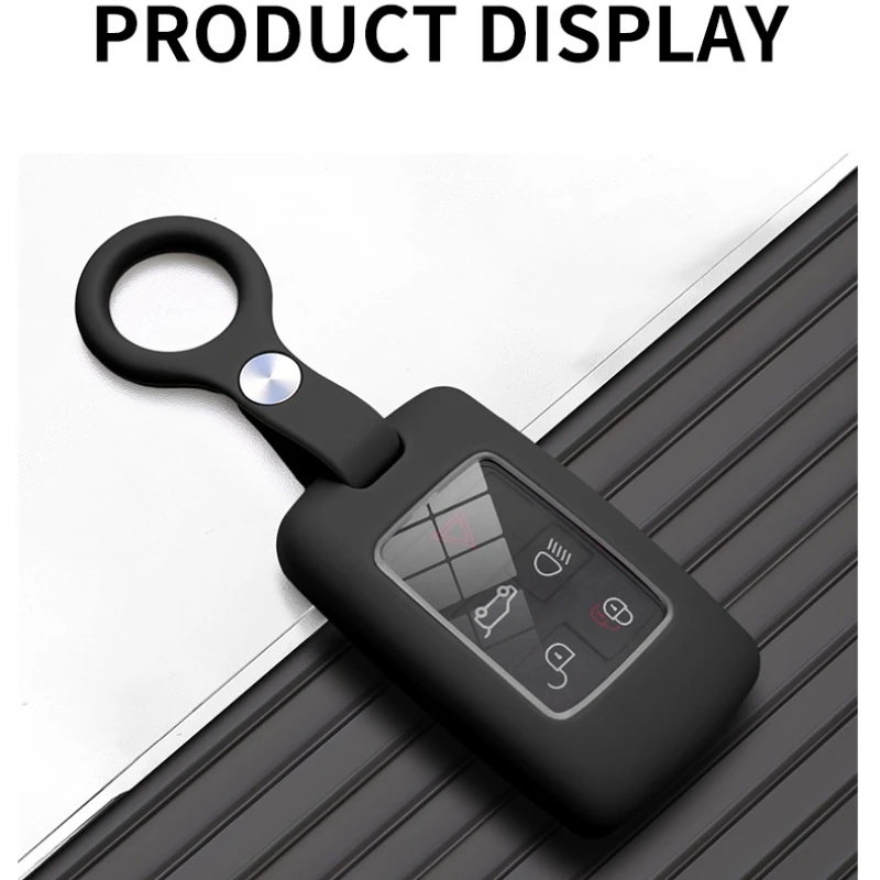 For Range Rover L405 L494 L560 L551Land Rover Discovery L462 L550 L663 Liquid Silicone Car Key Holder Smart Key Fob Case Cover - view 6