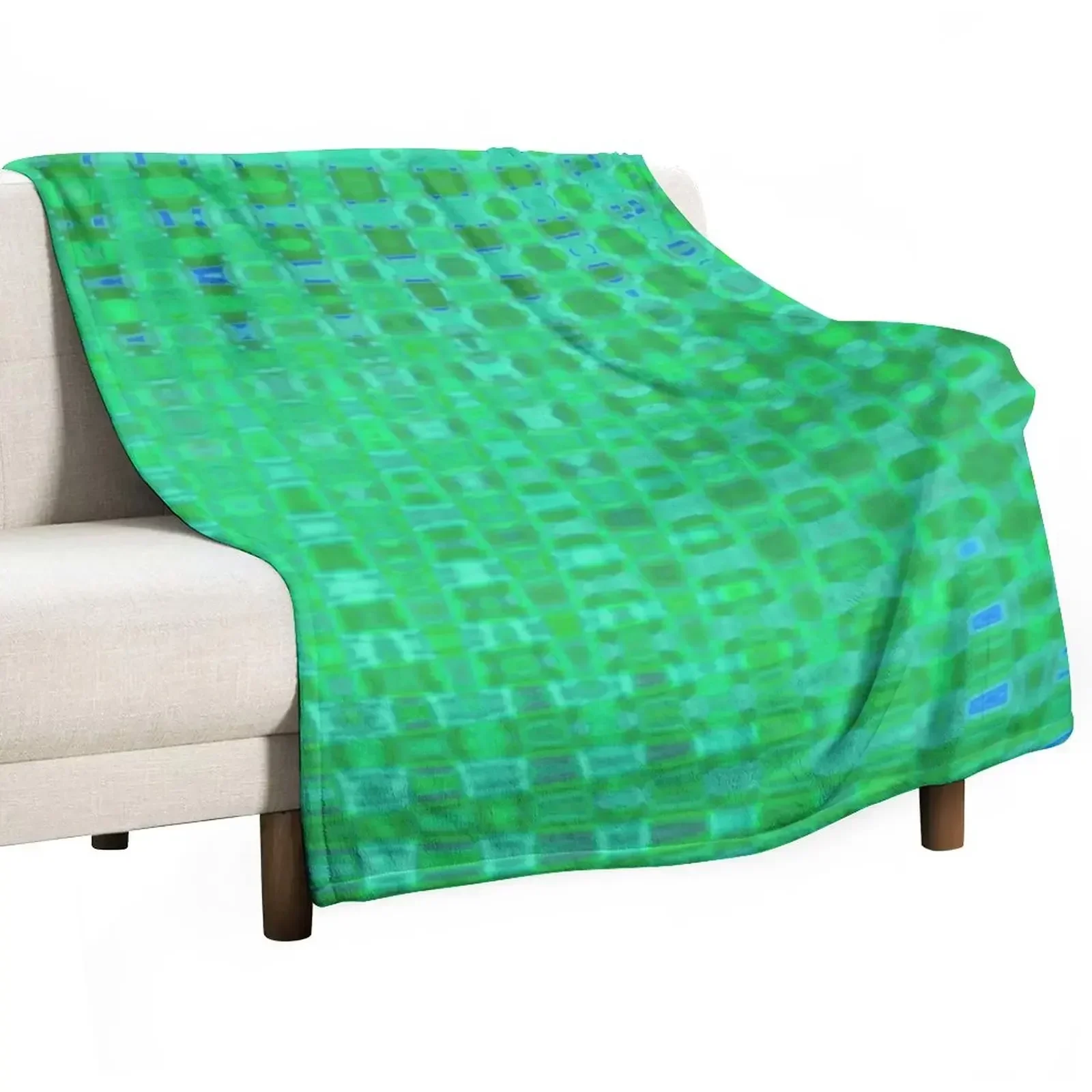 Green flare Throw Blanket Designers Comforter Luxury Designer Retros Blankets