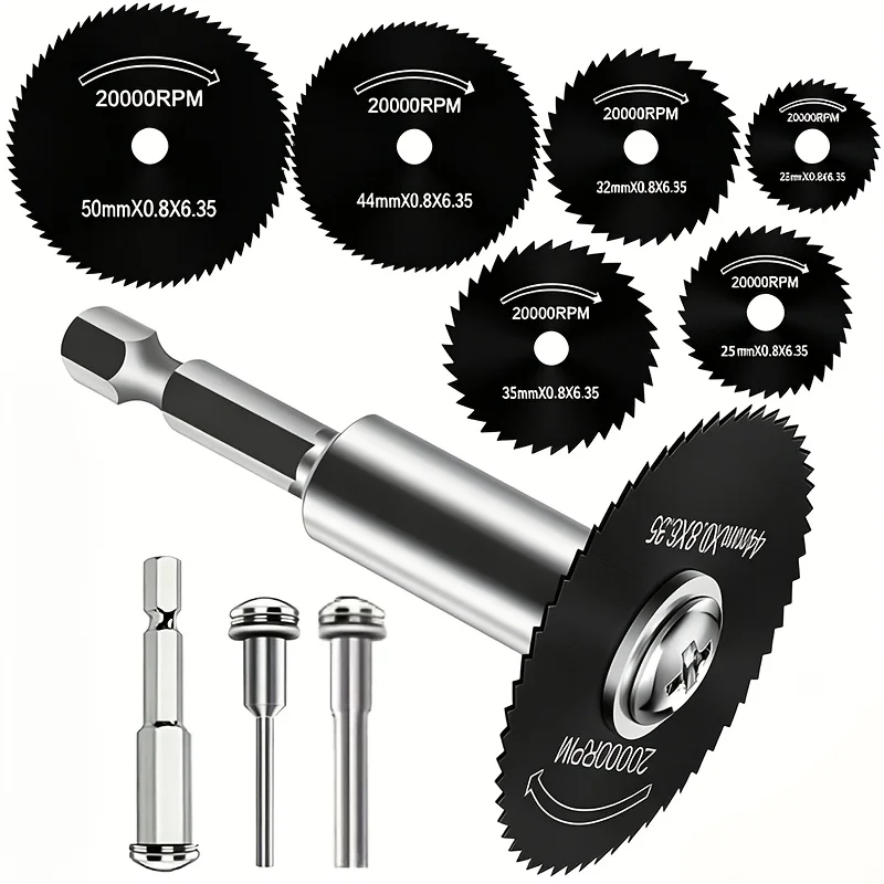 conjunto-de-laminas-de-serra-rotativa-com-haste-hexagonal-de-1-4”-discos-de-corte-finos-substituiveis-hss-para-corte-e-processamento-diy