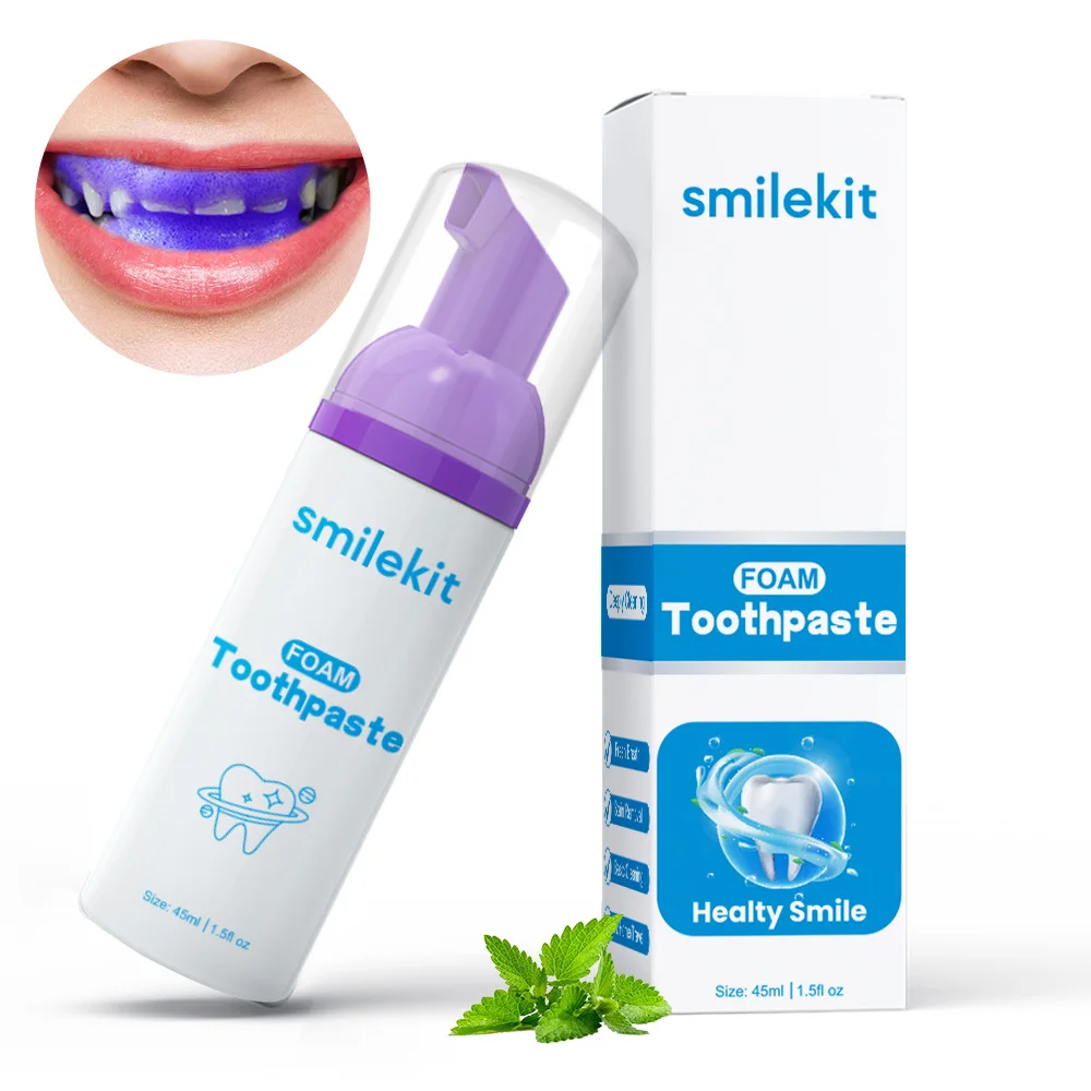 Dental Beauty health teeth whitening teeth whitening toothpaste purple  Repair Teeth White Brightening Tooth Care Purple Correct