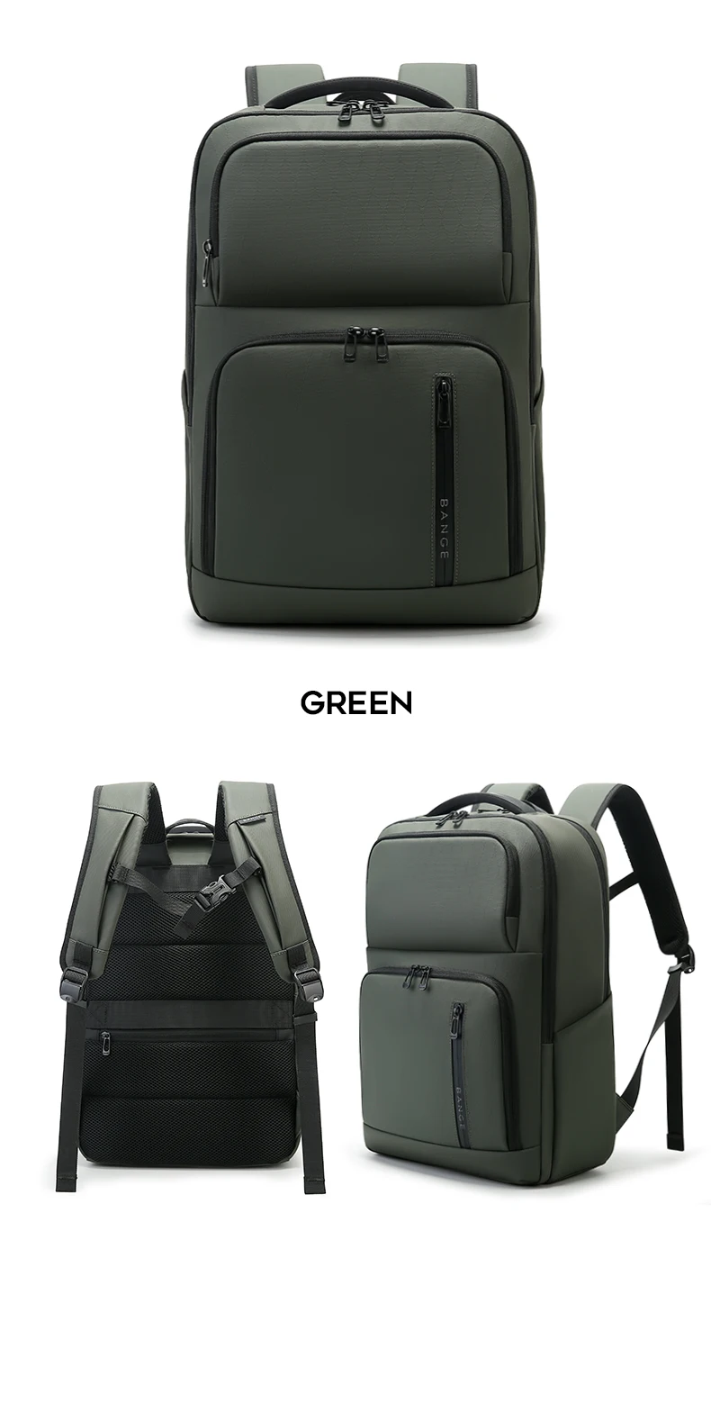 BANGE Neu eingetroffen: Großer, leichter, wasserdichter Business-Laptop-Rucksack (15,6 Zoll) für Herren und Teenager, geeignet für die Schule. – Detail 18