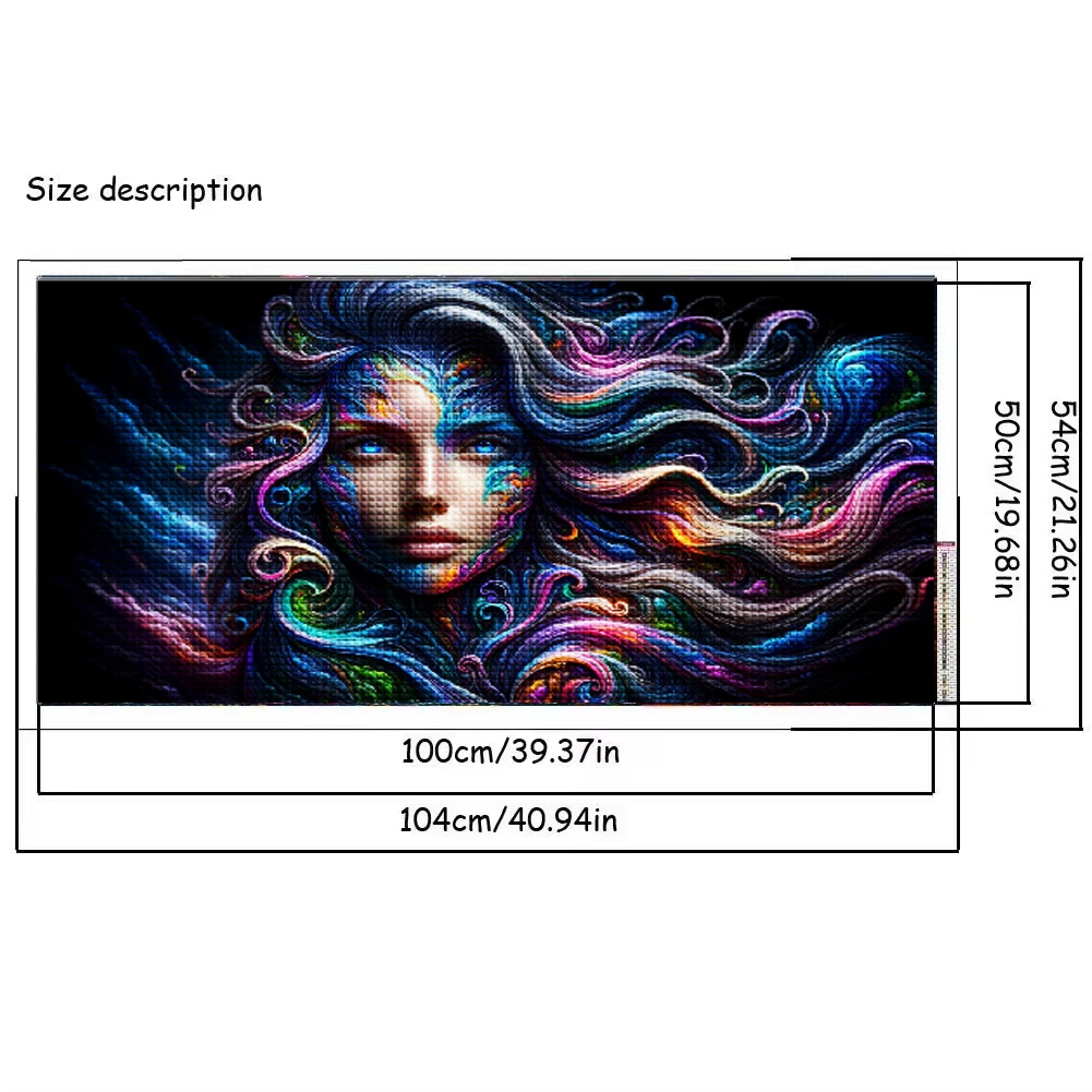 ocean goddess surreal woman figure DIY 5D Diamond Painting Large Size Mosaic Embroidery Cross Stitch Kits For Home Decor image 2