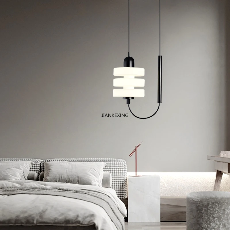 Candelabro LED de diseño moderno para dormitorio, lámpara de mesita de noche, decoración de la casa, iluminación, diseño de suspensión, lustres, luminarias