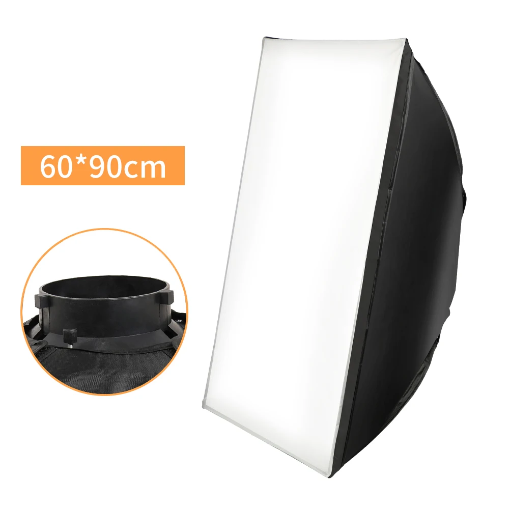 SH 60X90 SoftBox Foldable Speedlite Flash Softbox for S-type Bracket fit Bowens Elinchrom Mount Film-Making Video Shoot