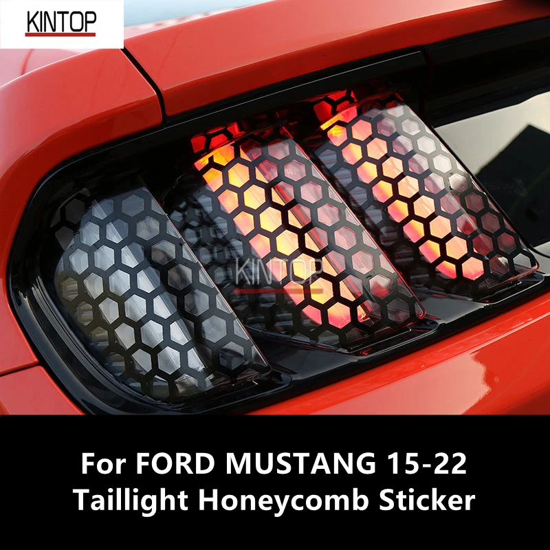 

For FORD MUSTANG 15-22 Taillight Honeycomb Sticker Exterior Upgrade Accessories Refit