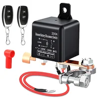 Relé de interruptor de batería de 200A, Control remoto de coche de 12V, desconexión de batería, aislador de corte, Contactor de Control remoto Dual antirrobo