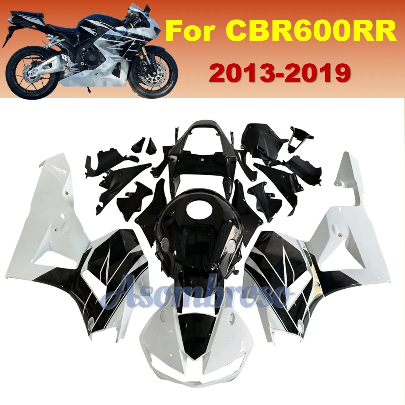 

Для Honda CBR600RR 2013-2019 полный комплект кузова ABS литые обтекатели CBR 600RR F5 CBR600 RR комплект кузова мотоцикла