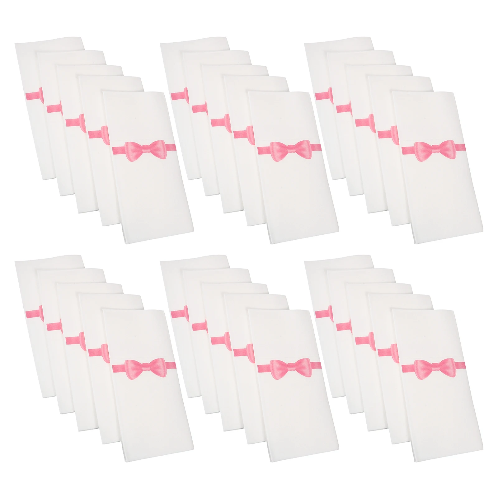 

50pcs 40x40cm Disposable Knife Fork Pad Napkin Deep Pink Home Party Hotel Restaurant Tableware Protection Foldable Guest Hand