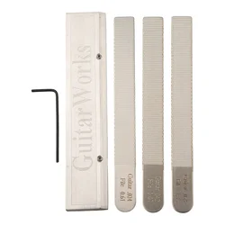 4PCS/Set Guitar Nut Files Fret Crowning Slot Filing Luthier Repair Tool Kit 024-061/032-0.81/053-1.35 Guitar Files Polished Tool