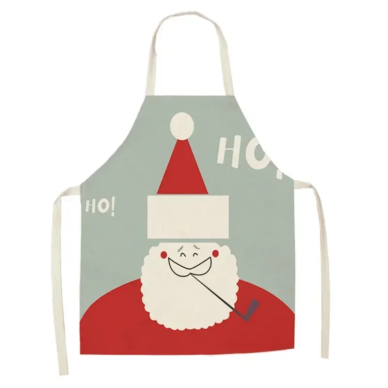 Christmas Apron Ladies Linen Apron Children's Custom Bib Kitchen Cooking Baking Accessories Barber Apron фартук для кухни фартук