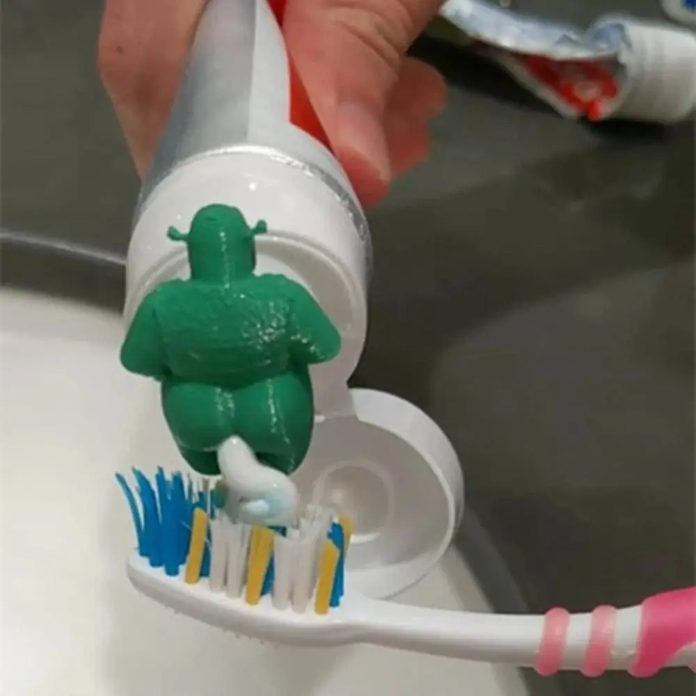 Shrek Pooping Toothpaste Topper for Kids and Adults Toothpaste Squeezer Bathroom Supplies