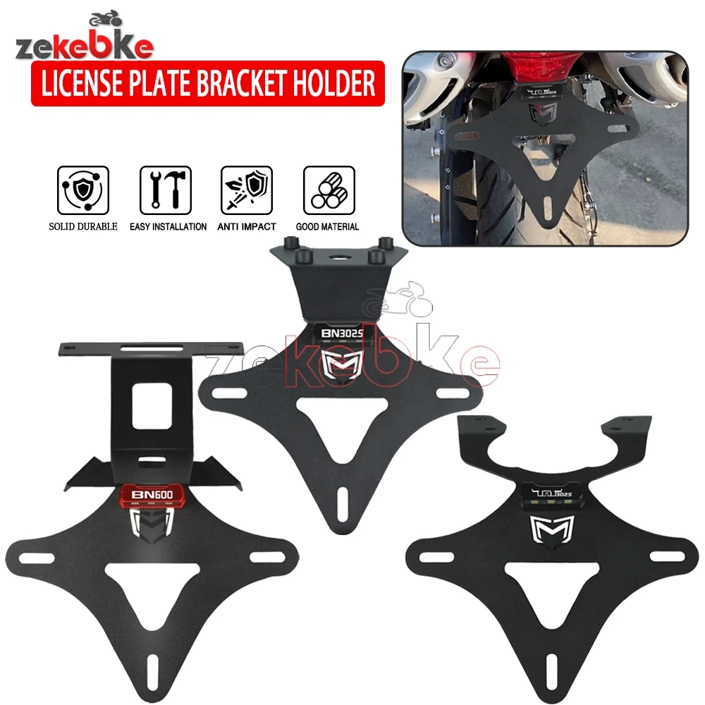 Motorcycle Rear Tail Tidy Fender Eliminator Kit FOR BENELLI BN600 BN600i TNT600 TNT600I 2012-2023 License Plate Holder LED Light