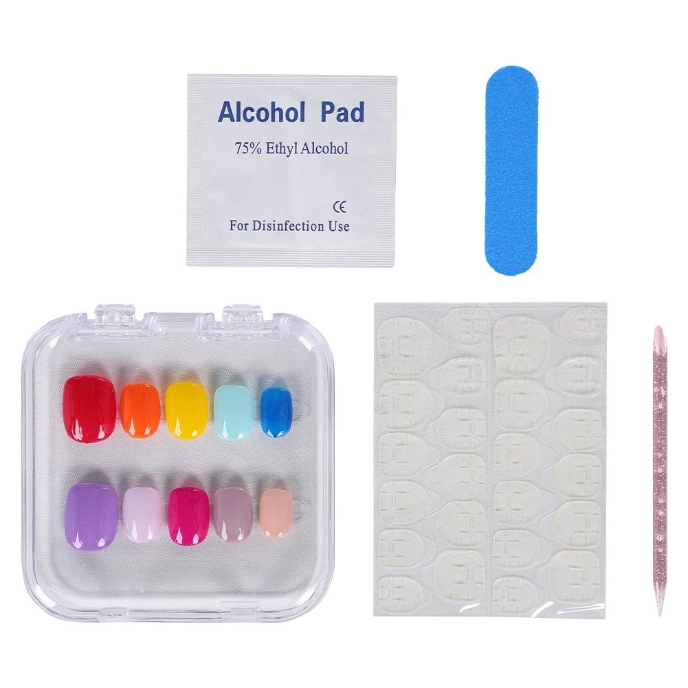 2025 TV Wednesday 2 Cosplay Enid Sinclair Colored Long Round Nails Roleplay Hallowma Carnival Outfit Accessories Props For Women