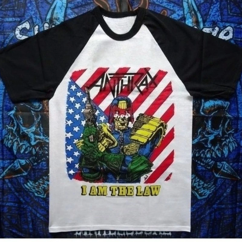 Legendary thrashing metal band Anthrax retro 3D printed neutral T-shirt shirt street retro trendy short sleeved top clothing