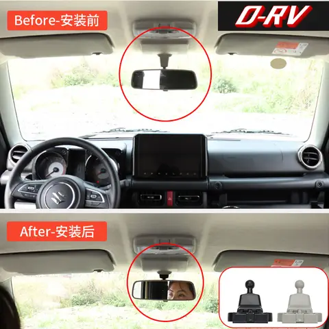 Interior rearview mirror base For 2019-2025 Suzuki Jimny JB64 JB74w Improve the front view of the vehicle Accessory