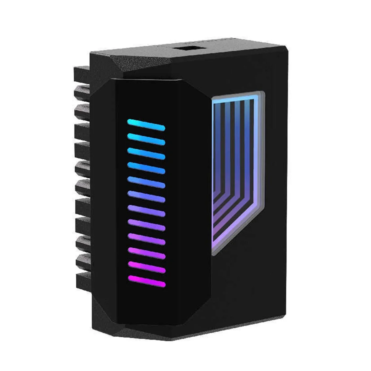 Adaptador ATX de 24 pines, adaptador ARGB de 180 grados, sincronización de 5V para placa base de PC de escritorio, accesorios de ordenador DIY, negro A002