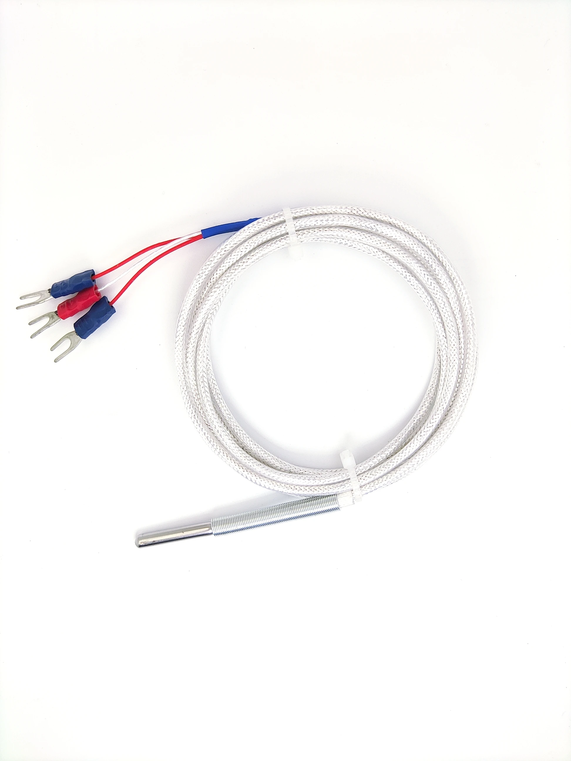 Pt100 Temperature Probe, 4x30 Platinum RTD , PTFE Temperature Measuring Wire, PT100 Temperature Sensing Wire-1M/2M/3M/4M/5M.