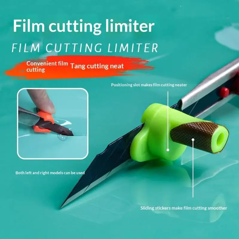 2Pcs Car Wrapping Film Utility Knife Auxiliary Tools Precision Edge Trimming Tool Professional Vinyl Film Trimming Cutter